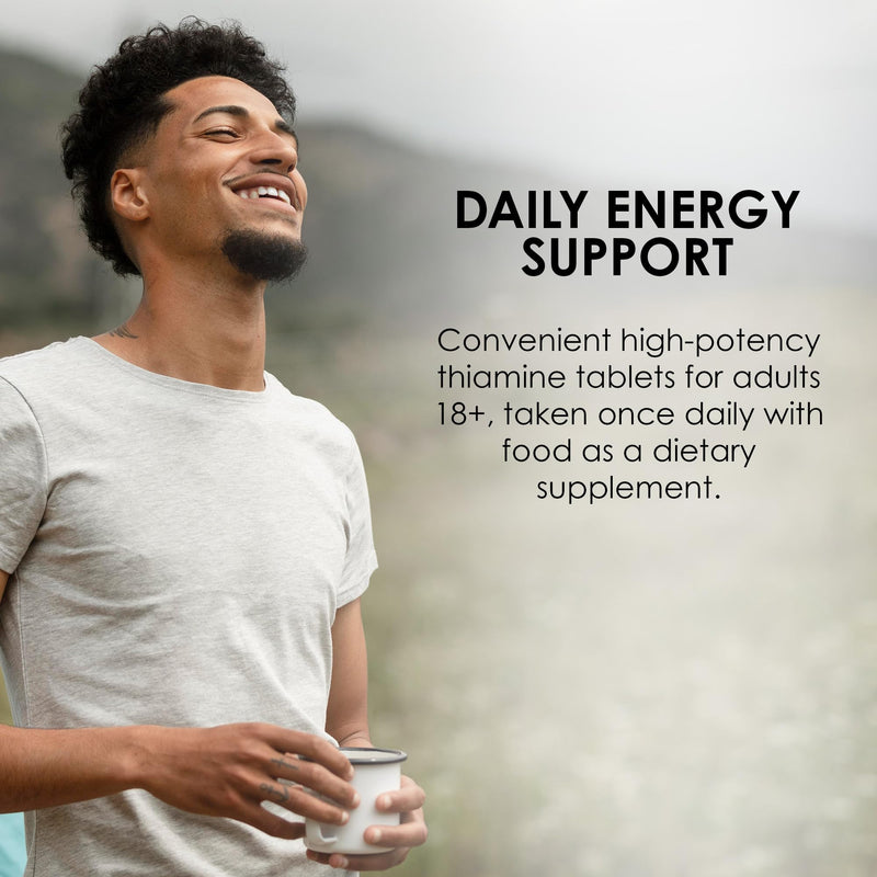 MASON NATURAL Vitamin B1 Thiamine 250 mg, Support Energy, 100 Day Supply | 250 mg high-potency thiamine to support energy production, normal metabolism & nervous system function 100.0