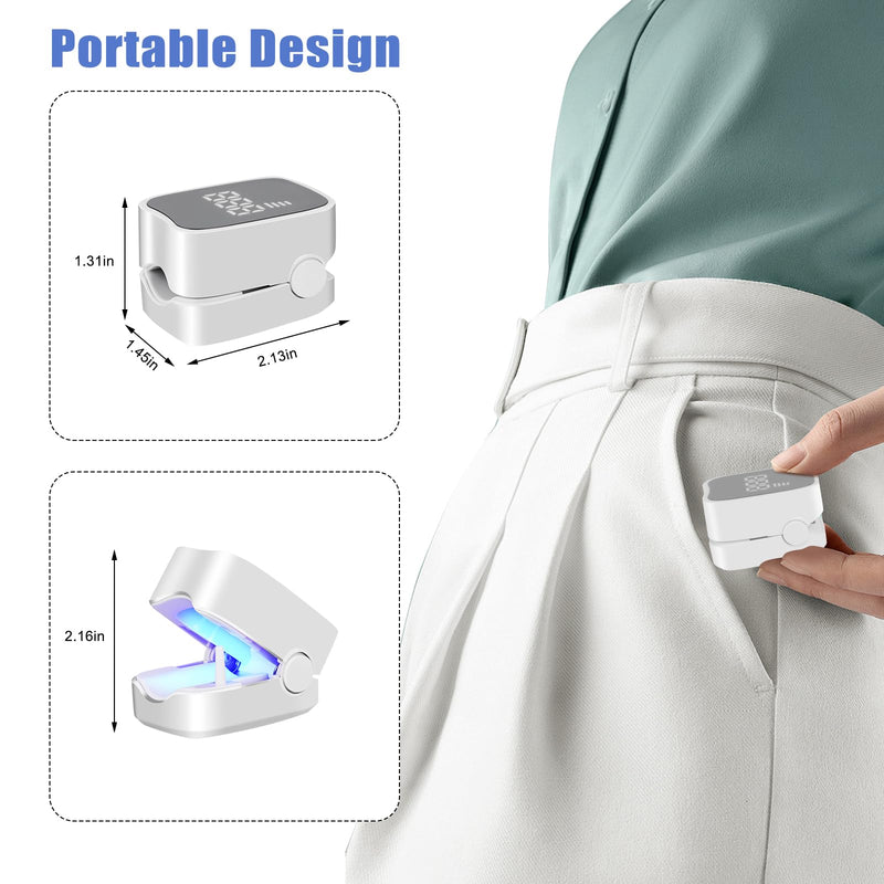 Nail Cleaning Light Device,Toenails & Fingernails Care, Home Use Nail Fungus Light Treatment Device for Multiple Nails, USB Rechargeable