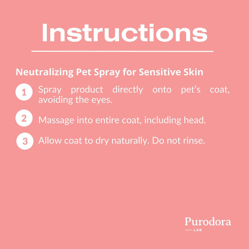 Between-Bath Pet Odor Eliminator Spray for Sensitive Skin 8 Oz. | Hypoallergenic & Non Irritating Dog Smell Eliminator for Shiny Fur | pH-Balanced Odor Eliminator for Pets | Aloe & White Tea Scent - BeesActive Australia