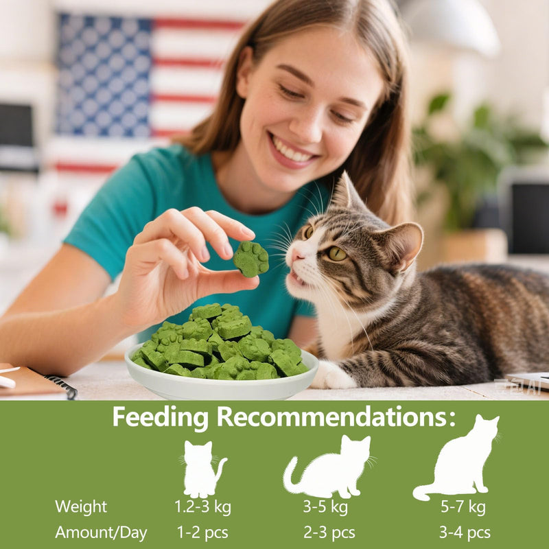 Cat Grass for Indoor Cat, 4.5 oz Cat Grass Teething Sticks, Natural Cat Dental Care Treat, Edible Snack for Teeth Cleaning and Hairball Removal