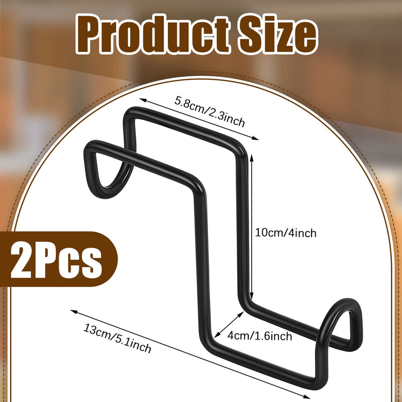 2 Pieces 4 Inch Tack Hook Over Rail Bridle Hooks Heavy Duty Horse Water Bucket Hangers Metal Stall Hooks for Horses Tough Horse Halter Rack for Fishing Saddle Fence Door Holder - BeesActive Australia