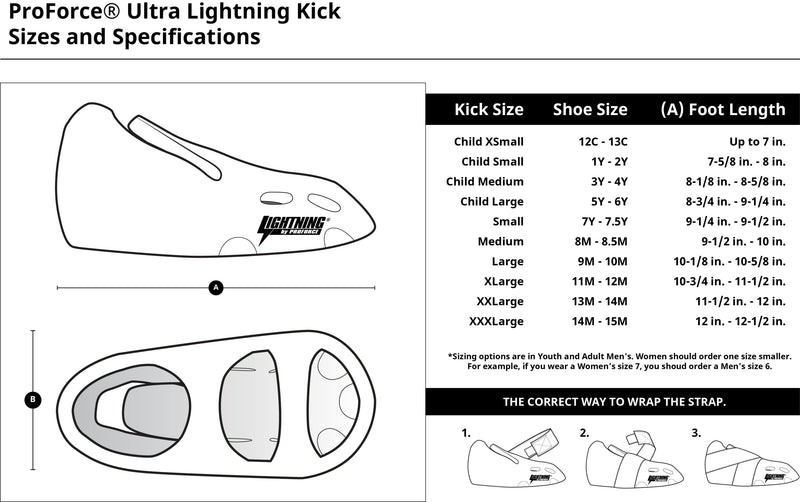ProForce Ultra Lightning Kicks Sparring Shoes/Footgear - White - Size 9-10 | Large