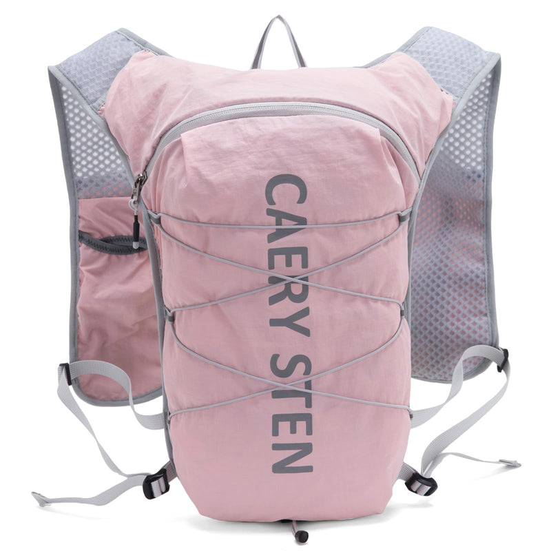 Carey STEN Hydrated Backpack, Running Vest, paired with a 1.5L Water Bag Hiking Backpack, Suitable for Running, Hiking, Marathon, and Both Men and Women Pink