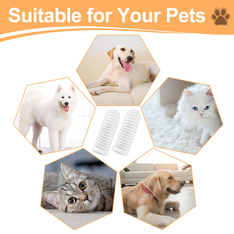 Pack of 16 dog toothbrushes, finger toothbrush dogs, dog toothbrush fingerling reusable, pet finger toothbrush for dogs cats dental care, teeth cleaning anti-plaque pet toothbrush - BeesActive Australia