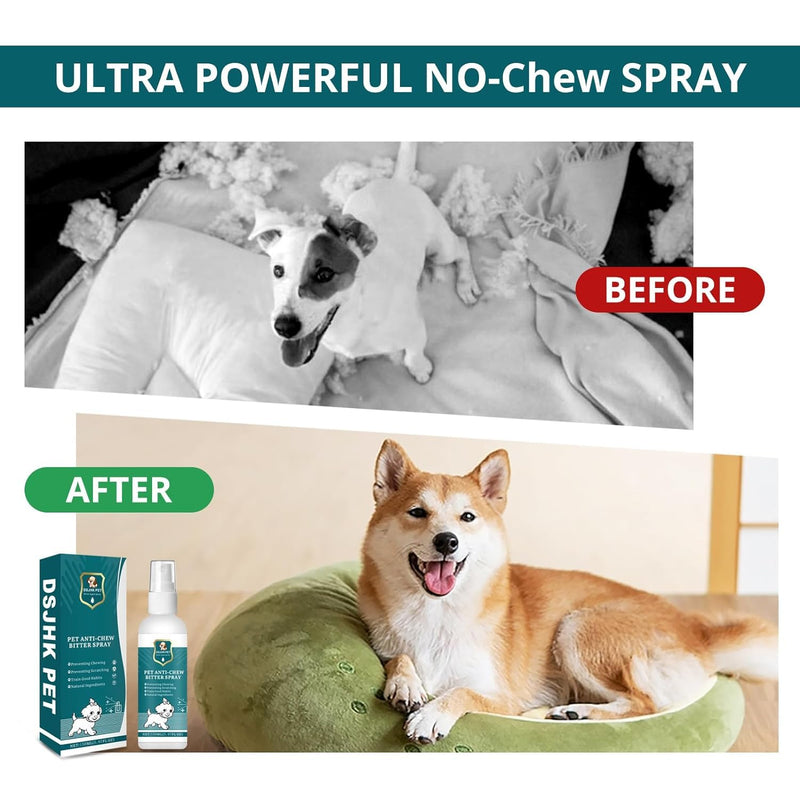 Bitter Apple Spray for Dogs to Stop Chewing and Licking, 150ml - No Chew Spray for Dogs, Stop Licking Wounds and Hot Spots, Protecting Furniture, Pet Corrector Spray for Dogs, Alcohol Free/Non-Toxic Green - BeesActive Australia