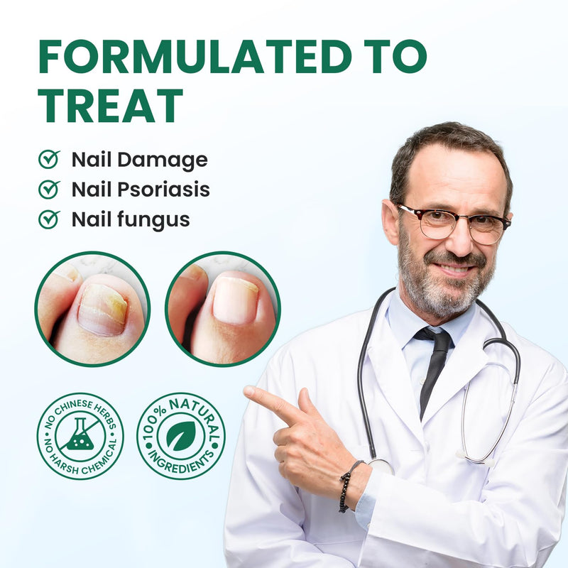 Toenail Fungus Treatment Extra Strength - Best nail fungus treatment for fingernails, nail repair, toenail softener with Toenail repair Solution Complete Pedicure Kit