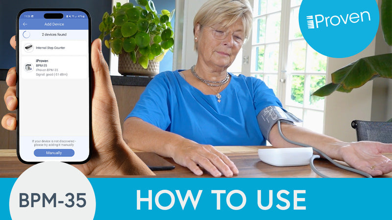 iProven Bluetooth Blood Pressure Monitor for Home Use with App Integration