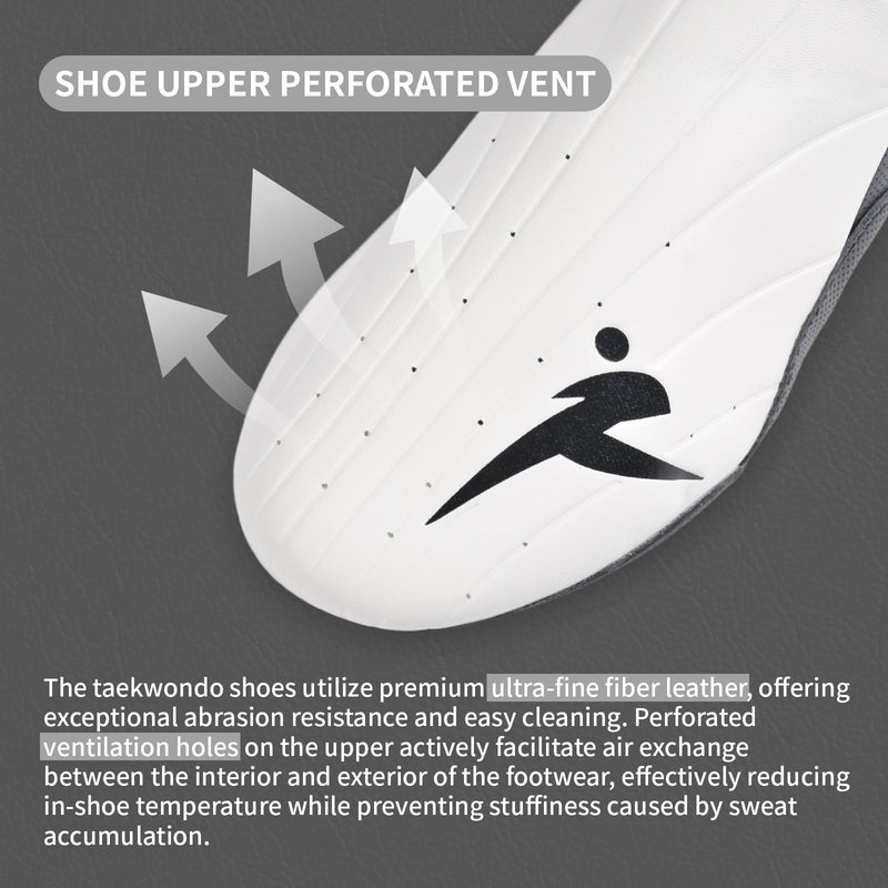 Taekwondo Karate Martial Arts Shoes, Lightweight and Breathable Boxing Shoes for Kids Youth Adult, Unisex White & Black 5 Women/ 4 Men - BeesActive Australia