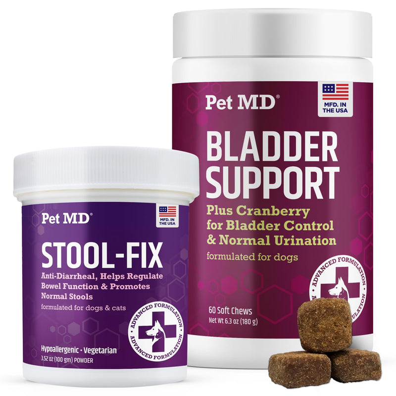 Pet MD Bladder Support Chews & Pet MD Stool Fix
