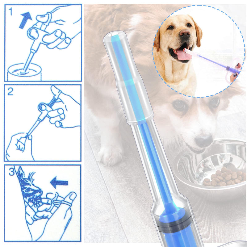 Ozmw 1 piece tablet dispenser for cats (blue). - BeesActive Australia
