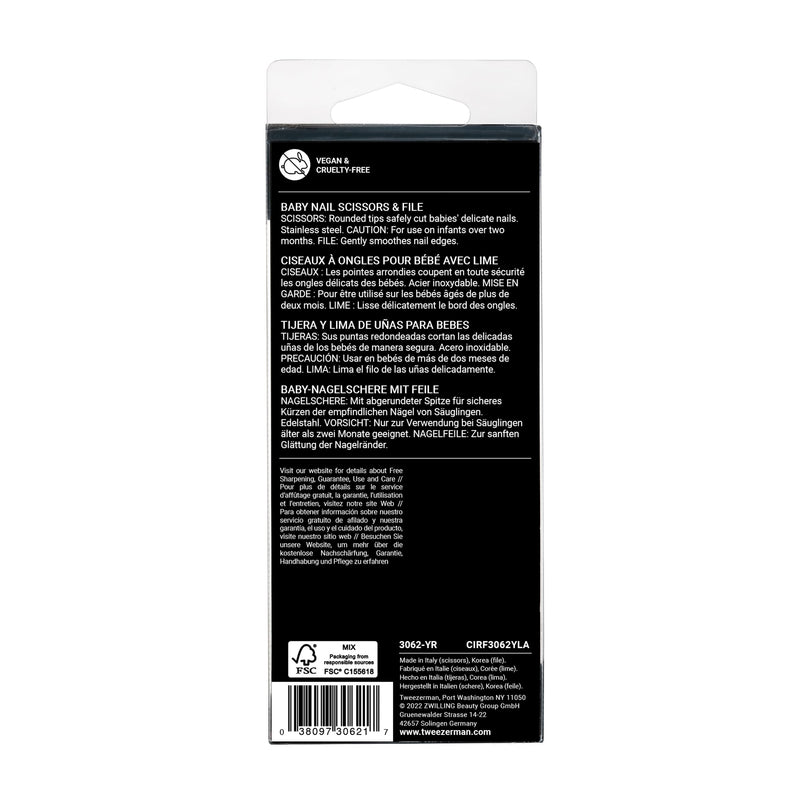 Tweezerman Baby Nail Scissors with Bear File (Assorted) - BeesActive Australia