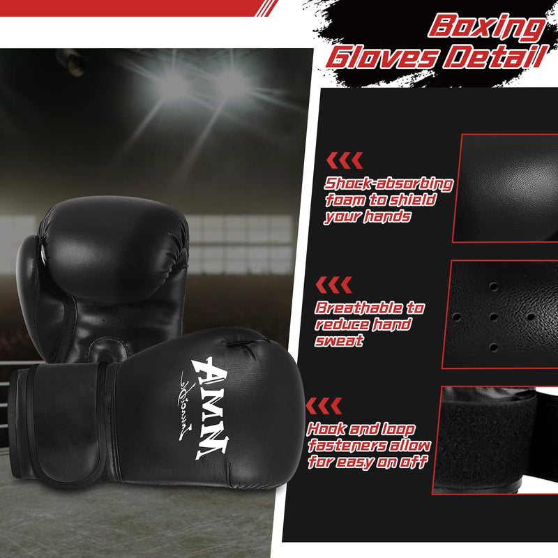Sparring Head Guard with Gloves - Boxing Safety Headgear for MMA, Kickboxing, Muay Thai & Boxing - Adult & Kids Red Large-X-Large