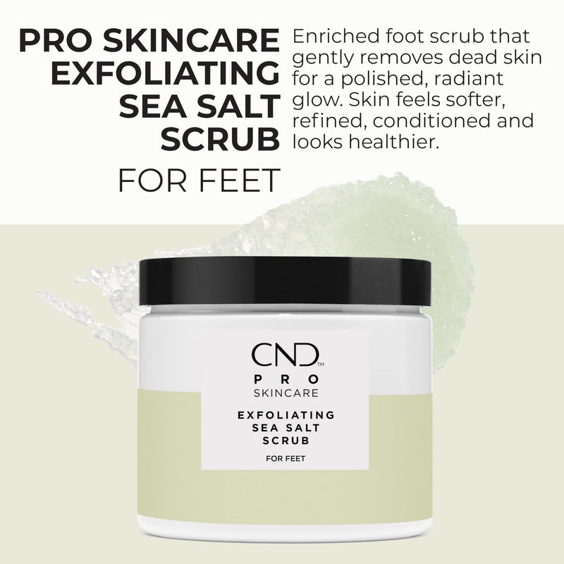 CND Pro Skincare for Feet, Mineral Bath, Exfoliating Sea Salt Scrub, Advanced Callus Remover, & Intense Hydration Treatment | Vegan, Natural Origin Formula Exfoliating Scrub