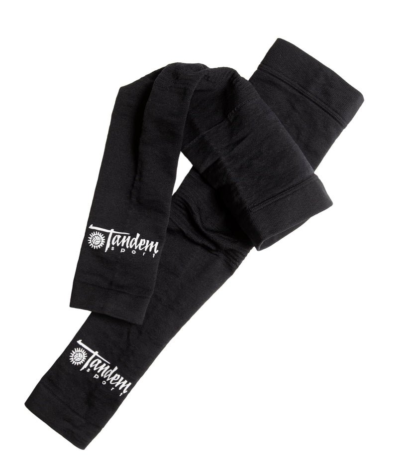 Tandem Sport Arm Sleeves Pairs - Comfortable, Seamless Compression Arm Sleeves - Protects & Supports Muscles Small-Medium Black - BeesActive Australia