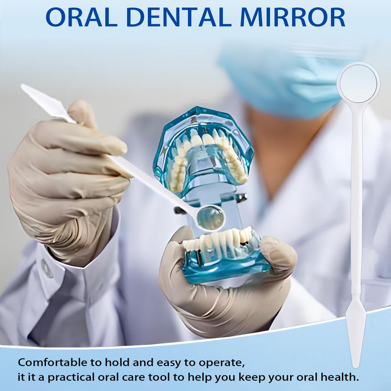 20 Sets Disposable Dental Tools for Teeth Inspection, 5 Pcs Sterile Packaging Teeth Cleaning Tools, Dental Mirror Explorer Probe Plier Family Oral Care Tool
