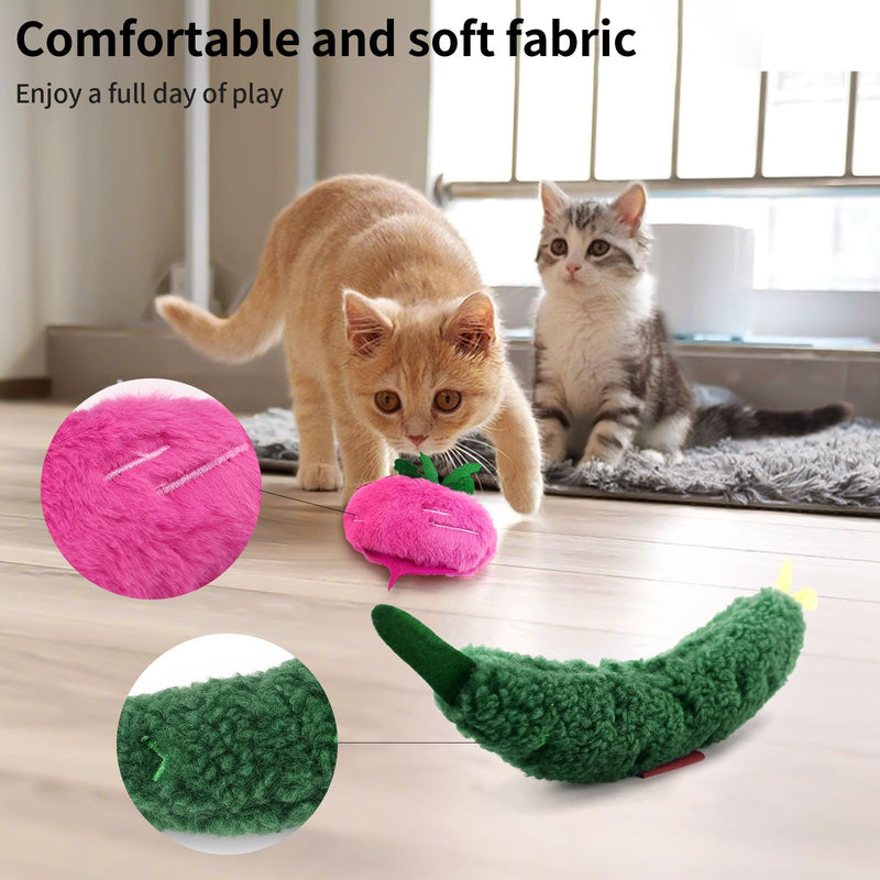 BBdis Catnip Cat Toys,2 Pack Soft and Durable Crinkle Sound Interactive cat Kicker Toy, Cat Toys for Indoor Cats,cat Kicker Toy,Kitten Toys,Promotes Kitten Exercise - BeesActive Australia