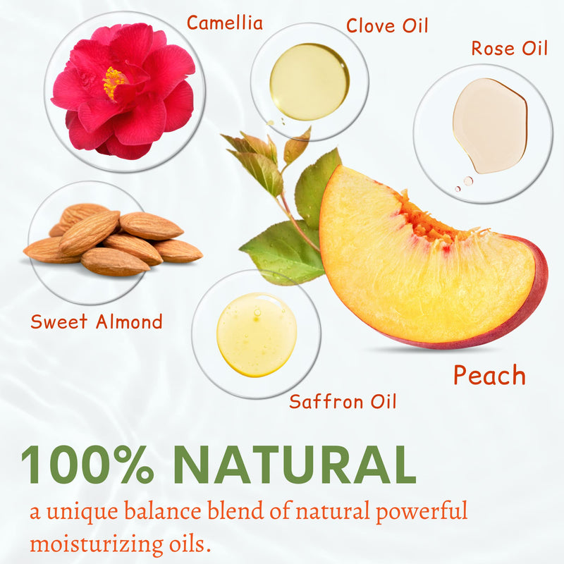 Muun Yoni Oil - Vaginal dryness Odor Eliminator and Soothes - Moisturizer Wetness Hygiene Intimate Deodorant for Women Herbal Blend Feminine Oil (Peach) Peach - BeesActive Australia