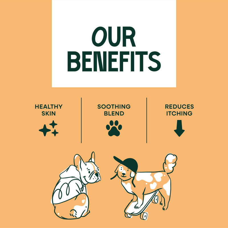 Anti-Itch Relief for dogs - 160g natural soothing supplement supports healthy skin and coat itching and scratching support powder