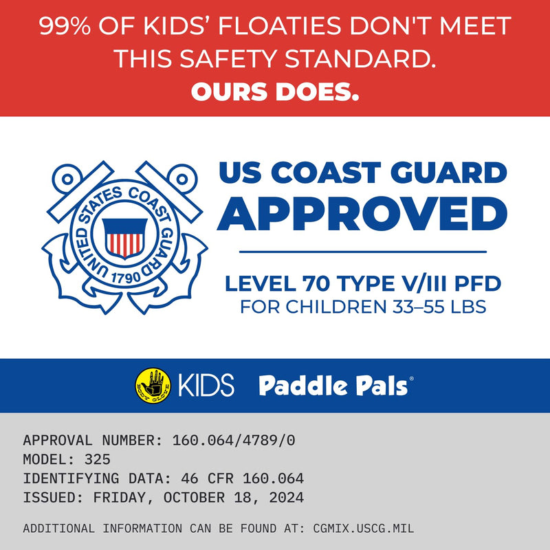 Body Glove Paddle Pals Learn to Swim Coast Guard Approved Kids Life Jacket PFD Dinosaur One Size 33-55 - BeesActive Australia