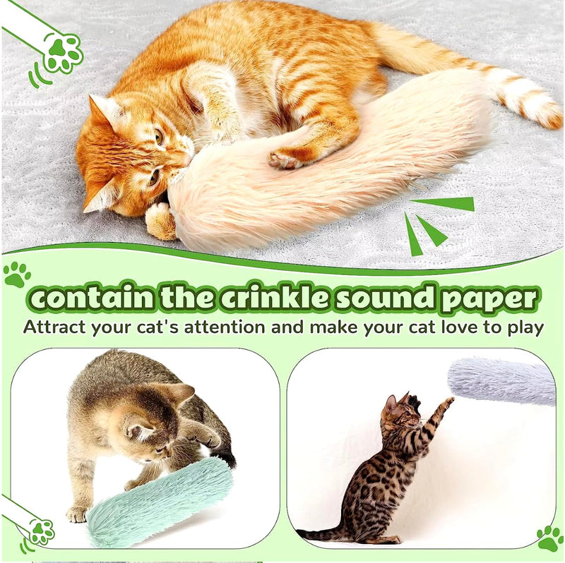 Pet Toys Cat Catnip 2 Pack Toys for Indoor Cat Pillow Interactive Teething Toys for Small Cats Chasing Chewing Exercising