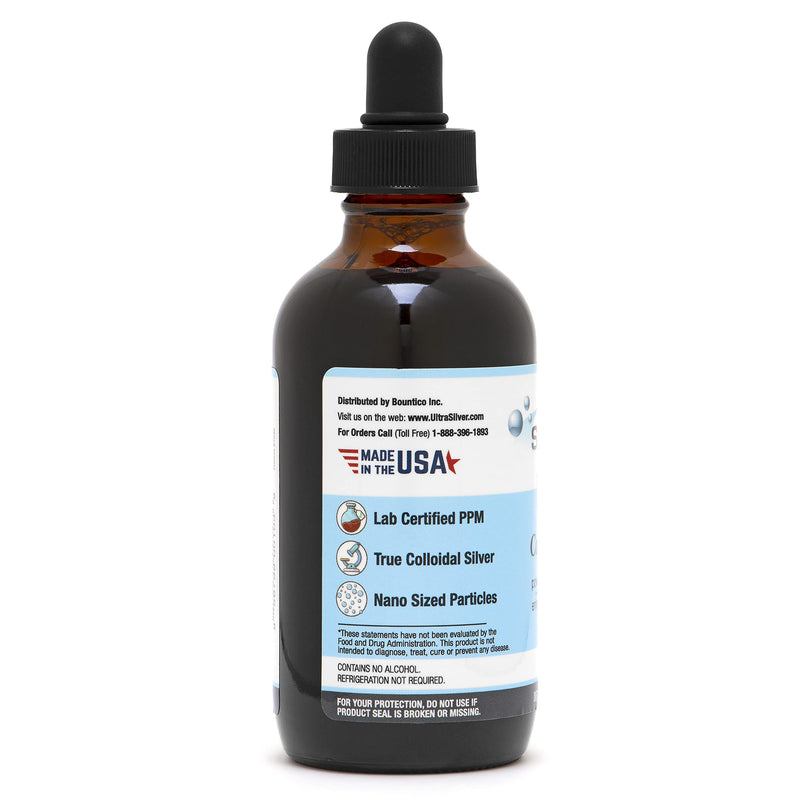 Ultra Silver¬Æ Colloidal Silver | 1,000 PPM, 4 Oz (118mL) | Mineral Supplement | True Colloidal Silver - with Dropper Unflavored 4 Fl Oz (Pack of 1)