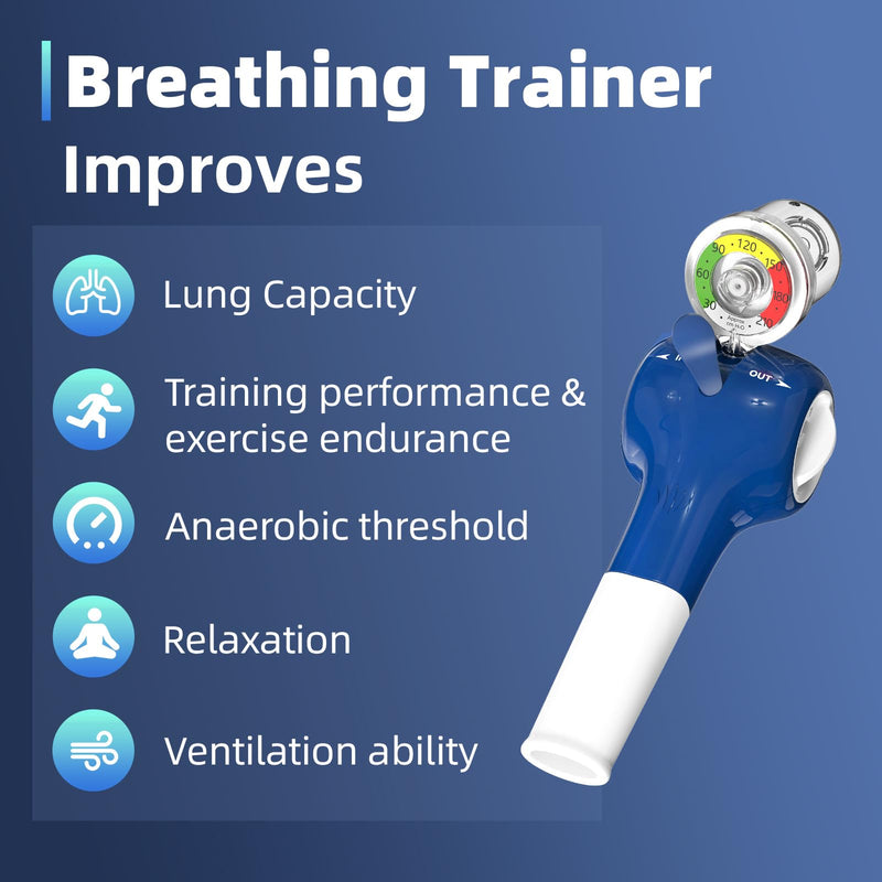 Breathing Exercise Device for Lungs | Incentive Spirometer Lung Trainer for Better Breath | Lung Exerciser Device & Breathing Trainer Natural Therapy - BeesActive Australia