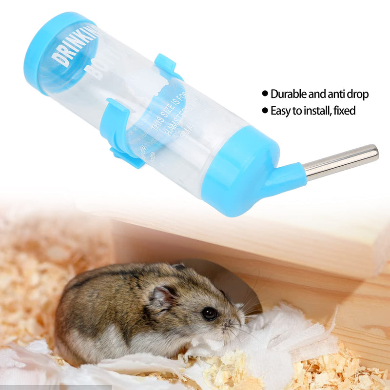 Hamsters Water Bottle Automatic No Drip Hanging Water Feeder Dispenser for Small Animals Guinea Pig Rat Rabbit Dwarf Gerbil Chinchilla(Blue 250ML) Blue 250ML - BeesActive Australia