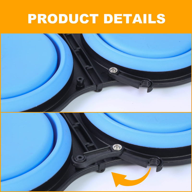 Collapsible Dog Bowls, Portable Travel Pet Feeder Bowl, 2 in 1 Expandable Silicone Pet Food & Water Double Bowl, Cat Feeder Dish with Carabiner for Walking, Traveling, Hiking, Camping - BeesActive Australia