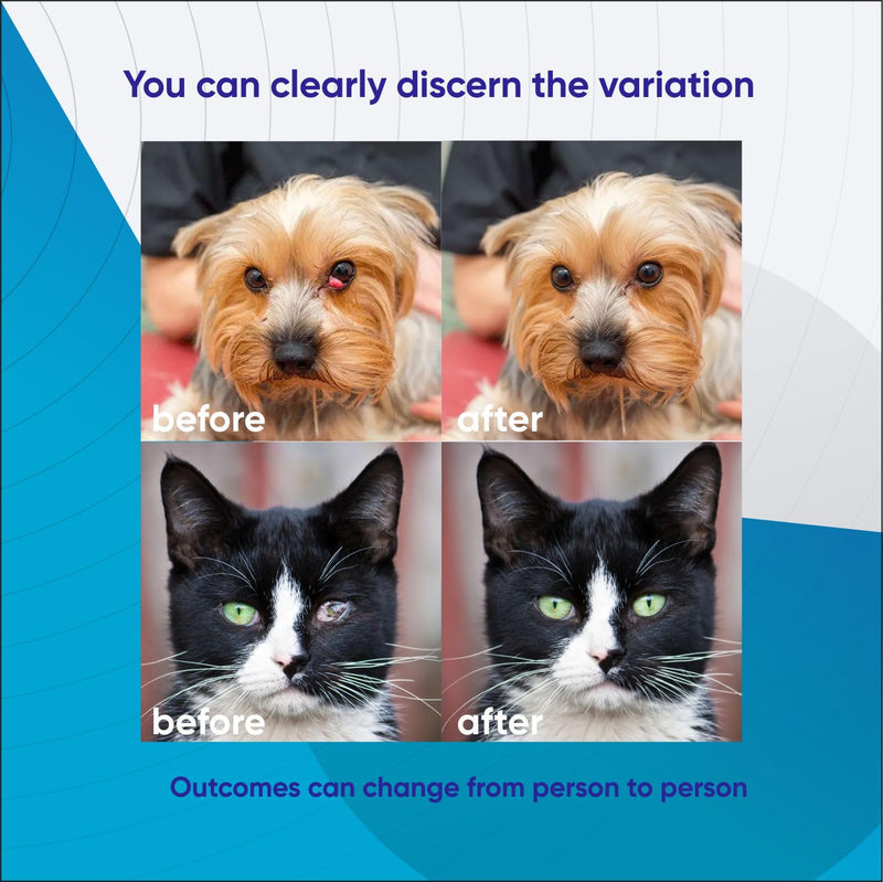 Dog Eye Drops - Cat Eye Drops - Vet Recommended Pet Eye Drops to Clean and Soothe Eye Infections, Allergies, Dry & Pink Eyes, Tear Stain Remover for Dogs, Cats, Horses & Birds (30 ml) 30 ml
