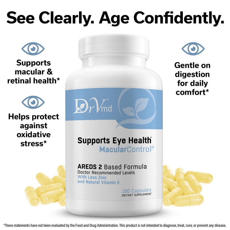 AREDS 2 Eye Vitamins by Dr. Vogel, MD Eye Surgeon – Lutein & Zeaxanthin (3 Month Supply) – 25 mg Zinc, Natural Vitamin E – Eye Health & Vision Support