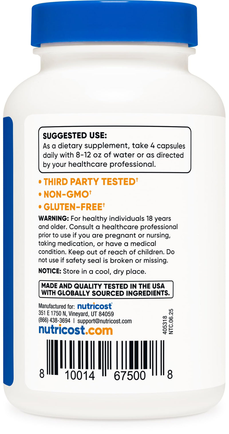Nutricost L-Leucine 2,000mg, 120 Vegetarian Capsules, Non-GMO, Gluten Free, 30 Servings (Pack of 2) 120 Count (Pack of 2)