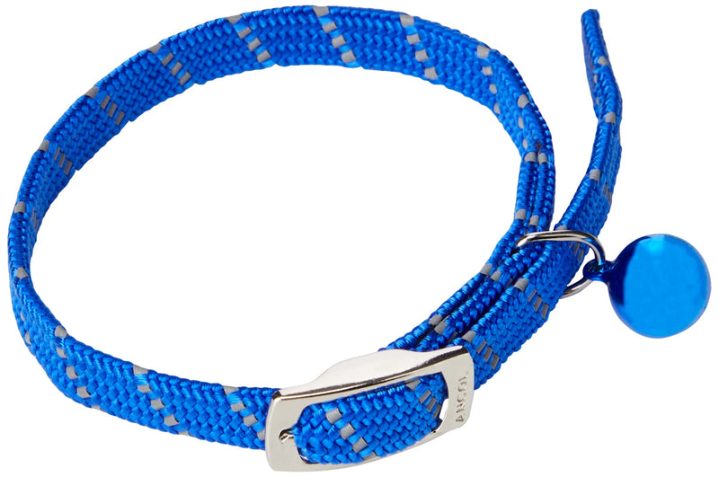 Ancol Elastic Cat Collar, Reflective Blue - BeesActive Australia