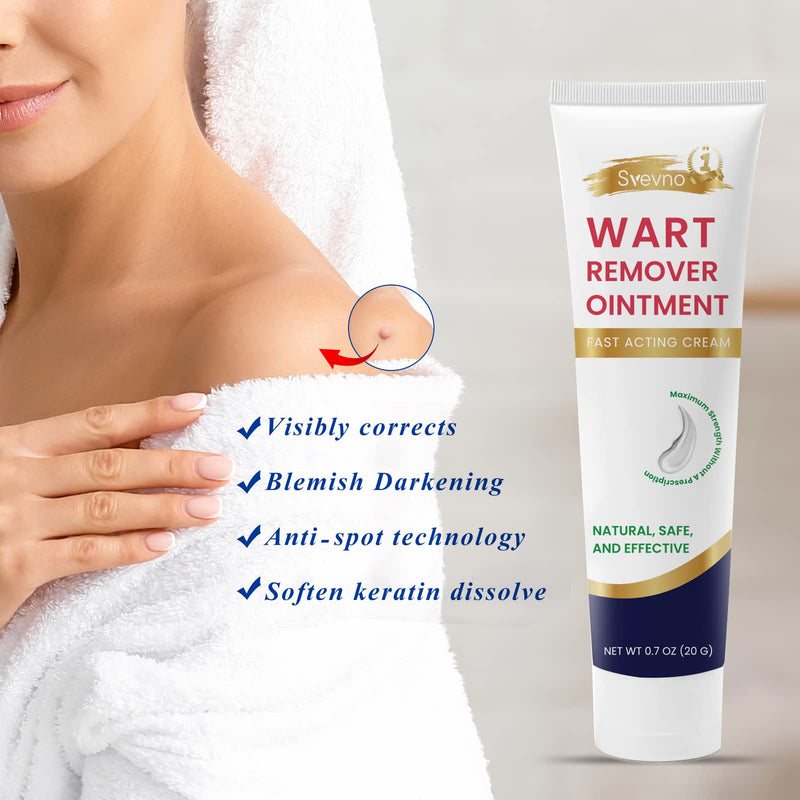 Maximum Strength Fast Acting Wart Cream - Wart Cream with Salicylic Acid - Fast-Acting Wart Ointment, Wart Cream for Warts, Plantar Wart, Genital Warts, Common Wart, Corn - Wart Remover Freeze Off - BeesActive Australia