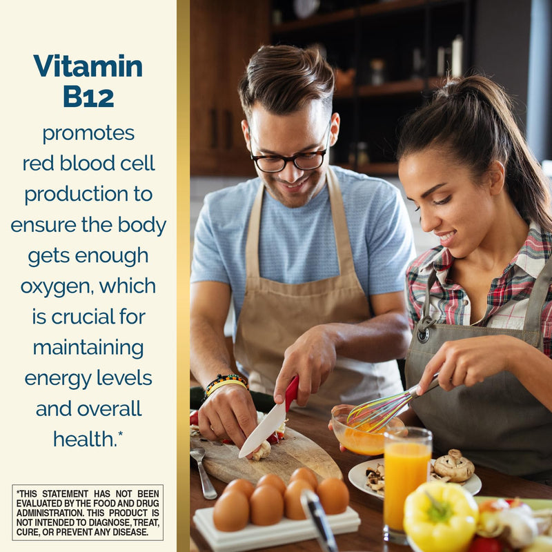 Nature's Wonder Vitamin B12 1000mcg Timed Release Steady Energy 150Tablets | Supports Red Blood Cell Production, Energy Metabolism, Brain & Nervous System Health for Women & Men, Gluten-Free, 150 Days 150 Count (Pack of 1)