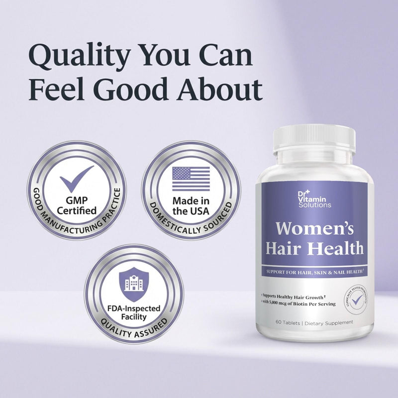 Hair Skin and Nails Vitamins for Women, Hair Growth, Biotin 5000 mcg