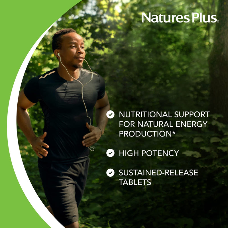 NaturesPlus Vitamin B12 2000 mcg - 60 Sustained Release Tablets - Energy & Immune Health Support - Gluten Free, Vegetarian - 60 Servings