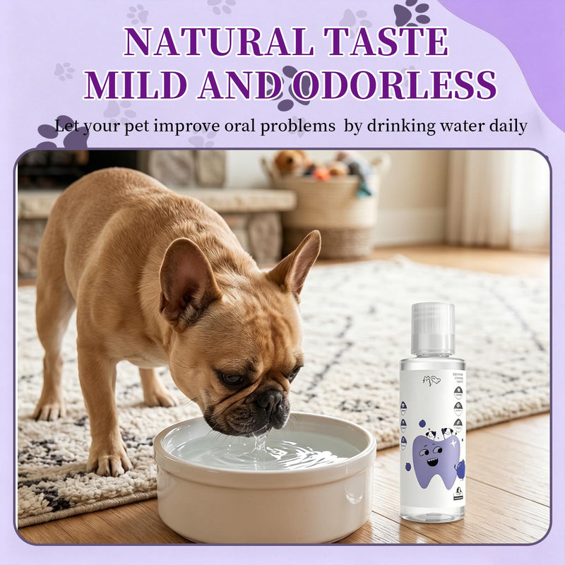 2 PCS PawBright Dental Plus,Pet Oral Care,Natural Flavorless Teeth Cleaning Mouthwash to Fight Tartar,Promote Healthy Gums & Freshen Breath,for all Pet