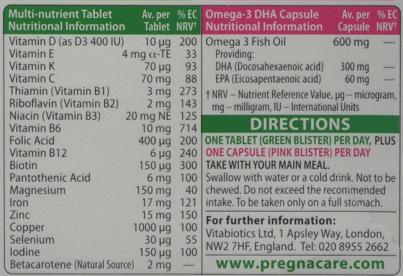 Vitabiotics Pregnacare Plus 56Tabs/C (2 Pack)