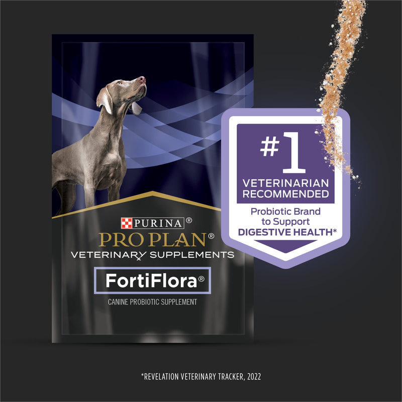 Purina Pro Plan Veterinary Supplements FortiFlora Dog Probiotic Supplement, Canine Nutritional Supplement 30 Ct. Box (Pack of 2) 30 Count (Pack of 2)