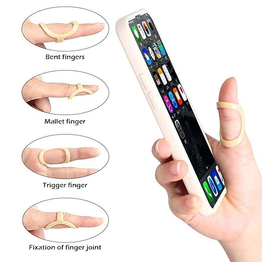 Finger Splint Ring Adjustable Broken Finger Joint Stabilizer Finger Splint Bracket Protector Correct Arthritis - BeesActive Australia