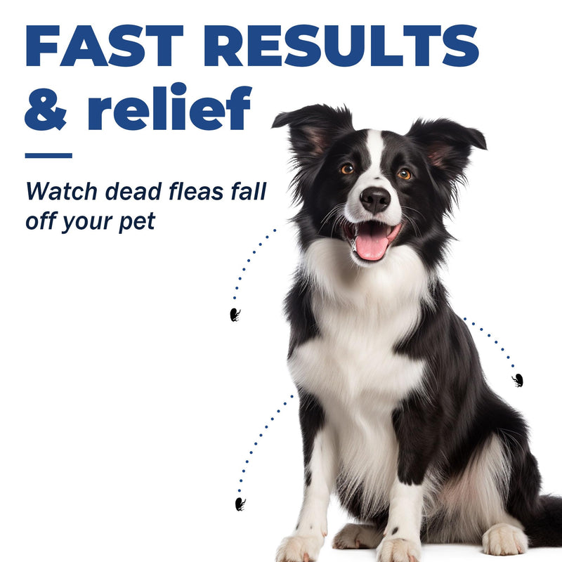 Flea and Tick Treatment for Dogs (nitenpyram), Fast-Acting Oral Flea Treatment for Dogs Over 25+ lbs, Flea Medication Tablets Start Killing in 30 Minutes, 6 Doses