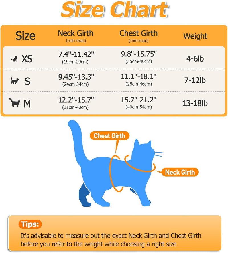 Cat Harness and Leash Set [H500 Pro Escape Proof Cat Harness for Walking, Adjustable Breathable Soft Travel Cat Leash, Reflective Strips Kitten Harness Small Black Plaid - BeesActive Australia