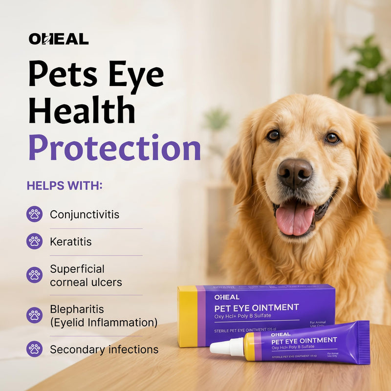 Pet Eye Care for Dogs & Cats, Gentle Eye Care Formula, for Animal Use Only, 1 Tube, Net Wt. 1/5 oz (5 g)
