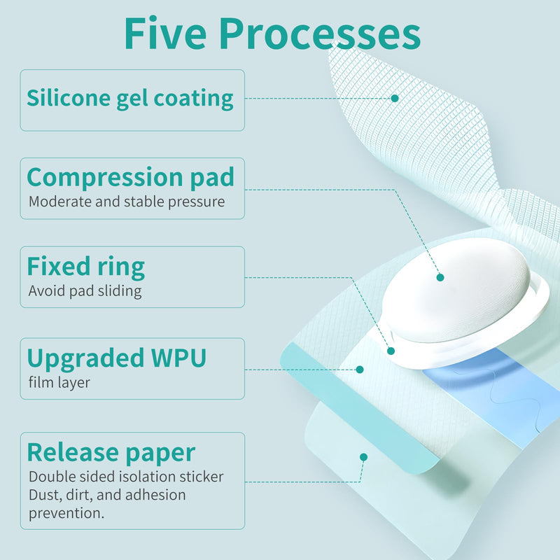 Baby Belly Navel Patches, Belly Button Shaper with Cotton Pads, Waterproof Umbilical Patch, Infant Essentials Must Haves (14PCS 10 * 10CM) 14PCS