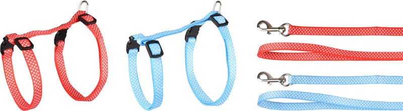 KITTEN HARNESS + LEASH AIWA 15-25CM 10MM ASSORTMENT - BeesActive Australia