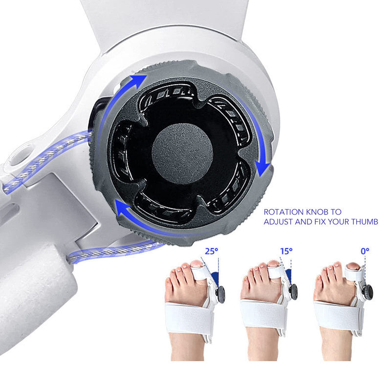 Hallux Valgus Bunion Corrector for Women and Men,Orthopedic Bunion Toe Straightener,Adjustable Bunion Splint for Bunion Relief Black Buckle(1PC)