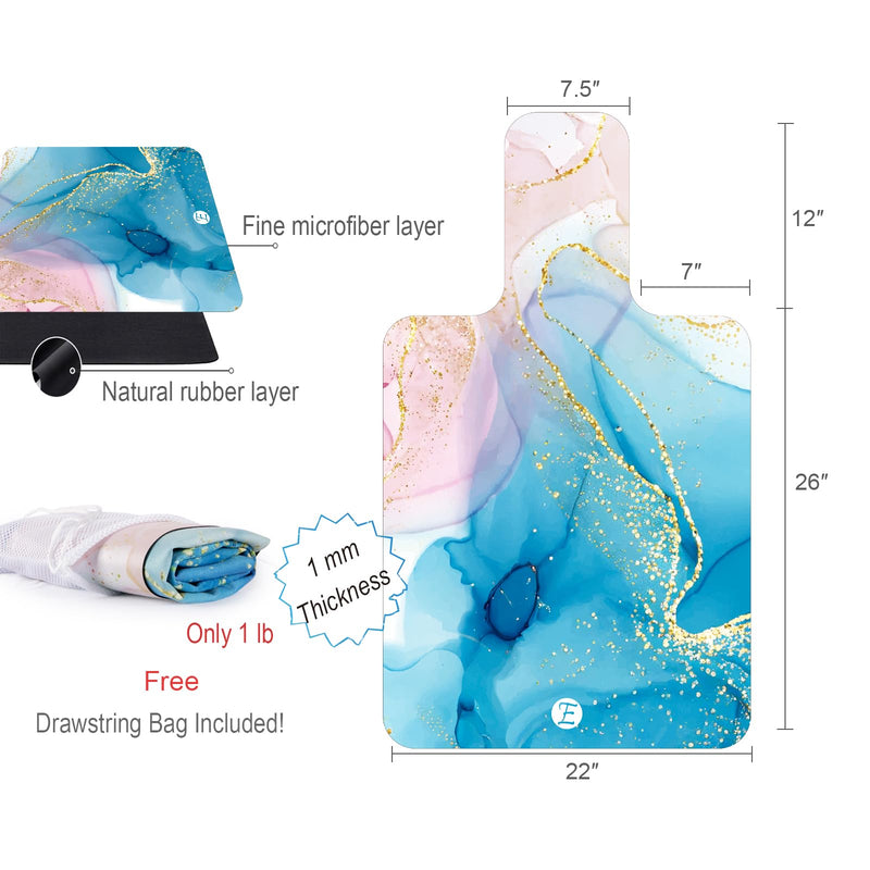 Echome Pilates Reformer Mat Towel - Non Slip, Light Weight, Easy to Wash, Portable Shinning