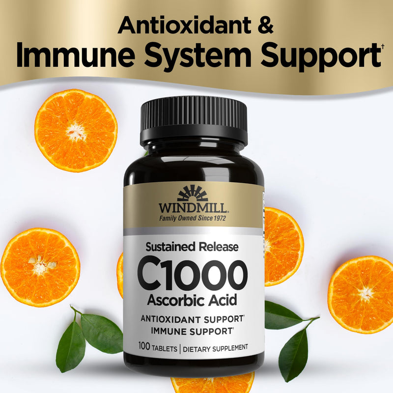 Windmill Vitamin C-1000 Tablets Sustained Release 100 Tablets