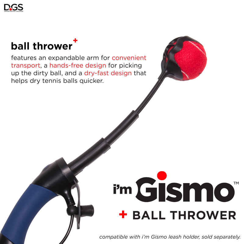 Dog Gone Smart Pet Products Gismo Ball Launcher for Dogs - Telescopic Ball Thrower with 100 Feet Range Plastic Toy - Ergonomic Design | No Slobber Pick-Up for Cleaner Fetch, Attaches to Leash Handle - BeesActive Australia
