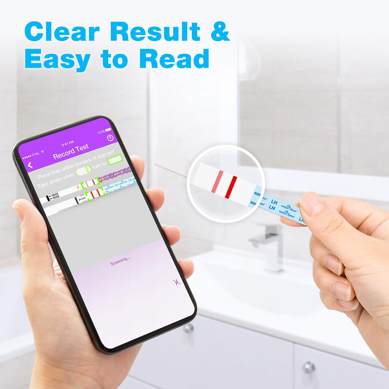 Easy@Home Ovulation Test Strips (50-Pack), FSA Eligible Ovulation Predictor Kit, Powered by Premom Ovulation Calculator iOS and Android APP, 50 LH Tests 50 Count (Pack of 1) - BeesActive Australia